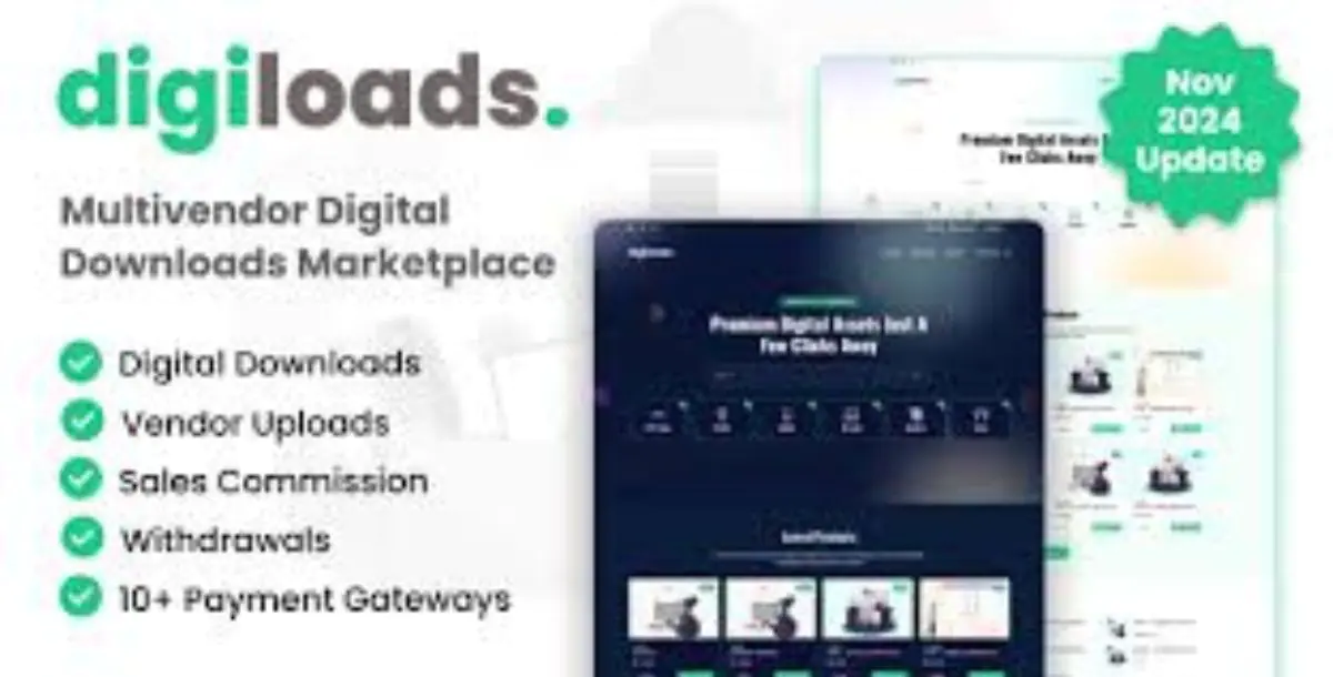 Digiloads - Multivendor Digital Downloads Marketplace