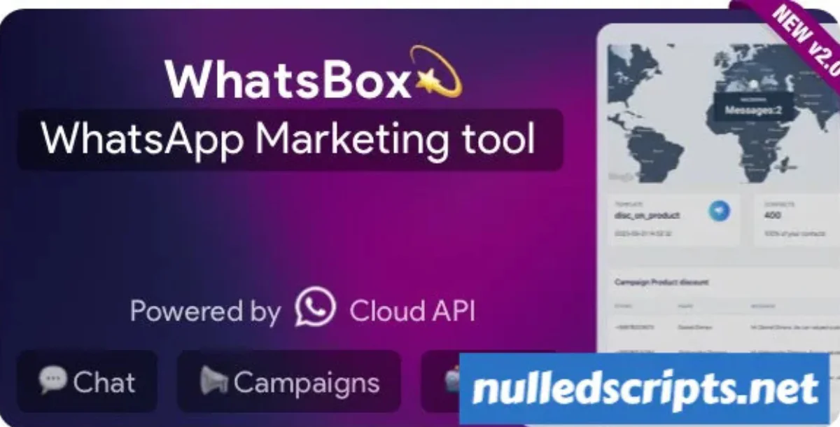 WhatsBox – WhatsApp Marketing Tool v3.7 (Bulk Sender, Chatbot, Auto Reply, SaaS)